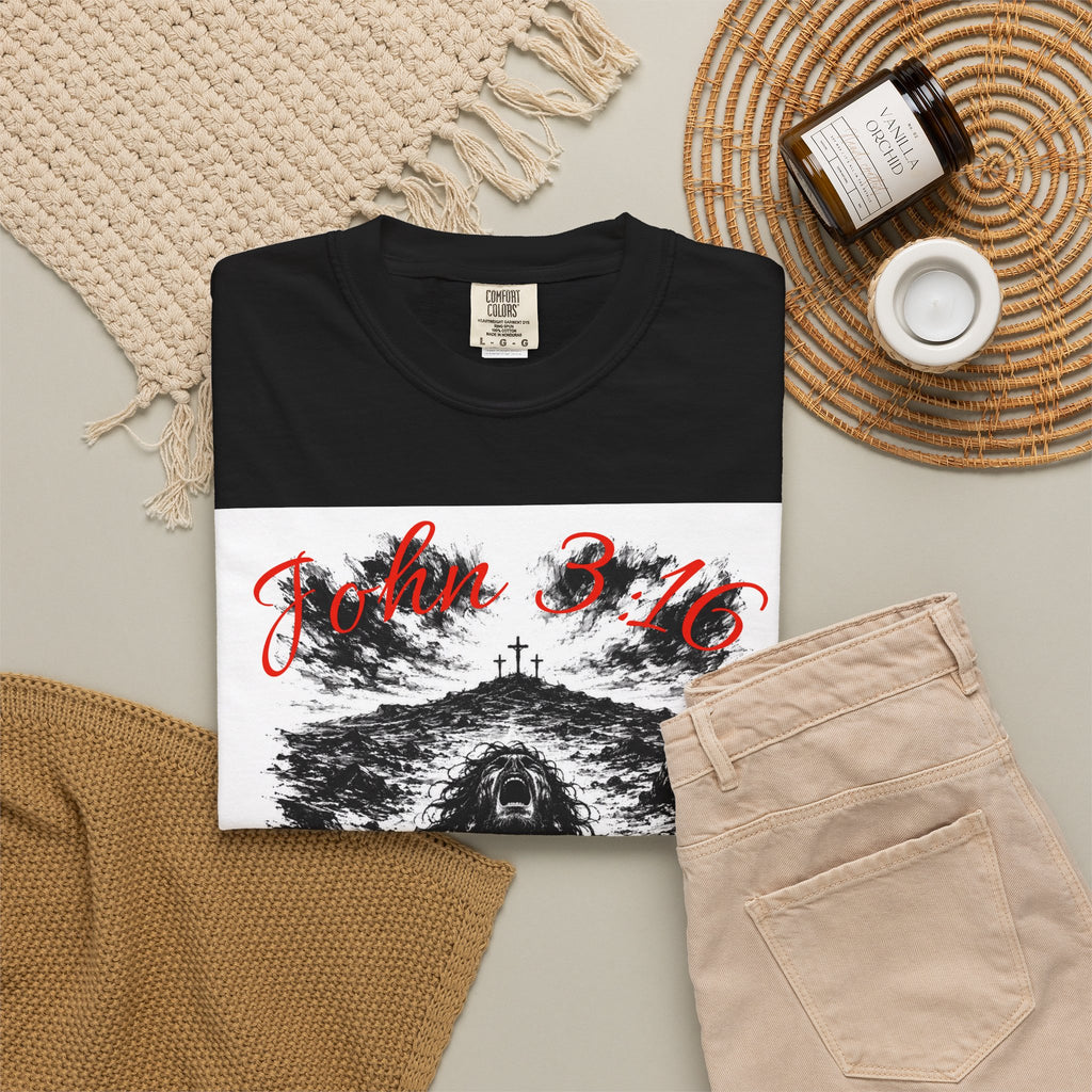Grim Sea Creature T-shirt | Dark Gothic Illustration, Red Script Logo