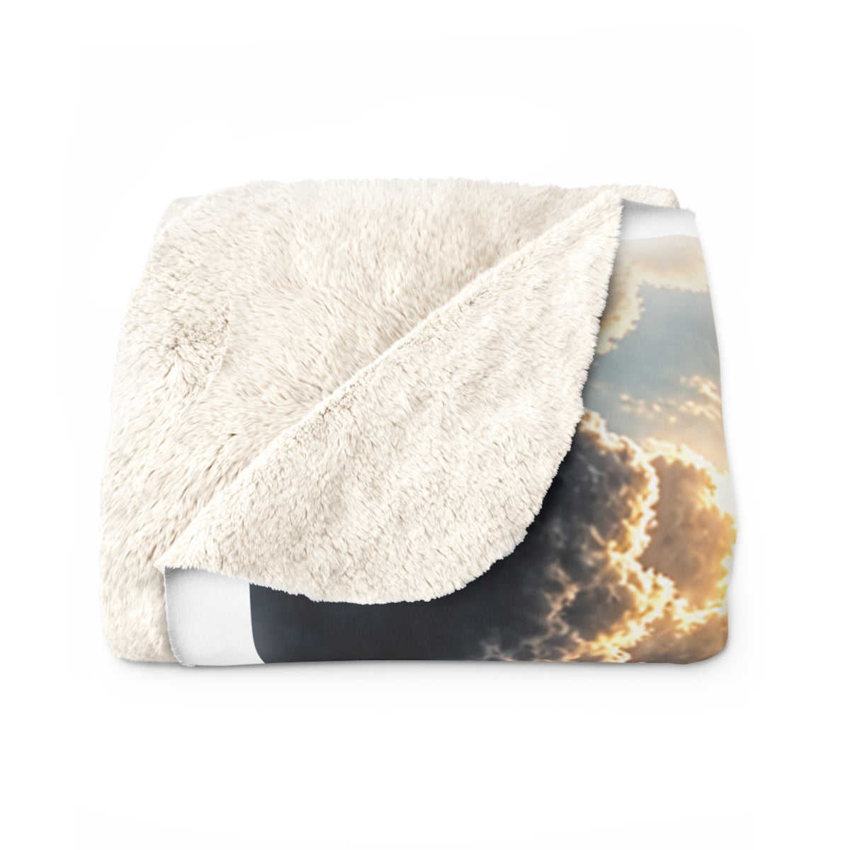 Psalm 27:1 Sherpa Fleece Blanket – Christian Scripture Throw