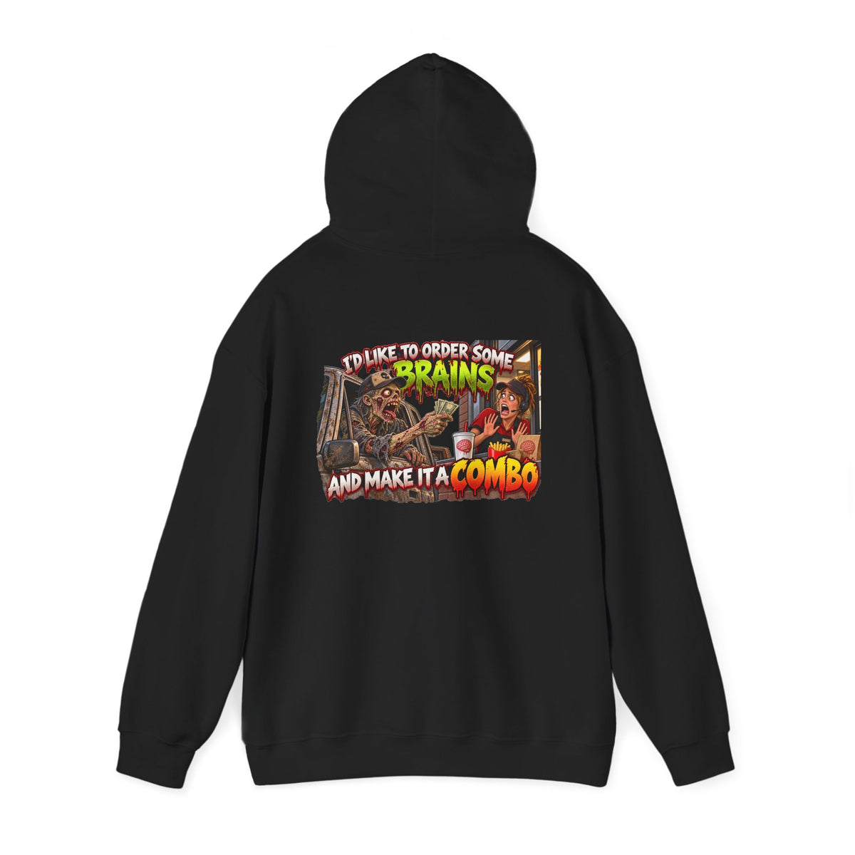 Brains Combo Meal — Officially Undead Zombie Hoodie