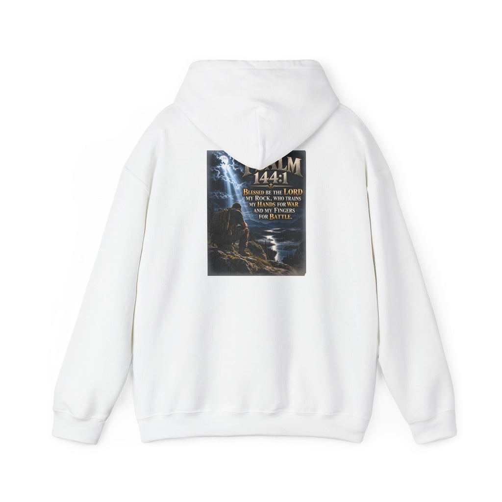 Psalm 144:1 Christian Scripture Hoodie
