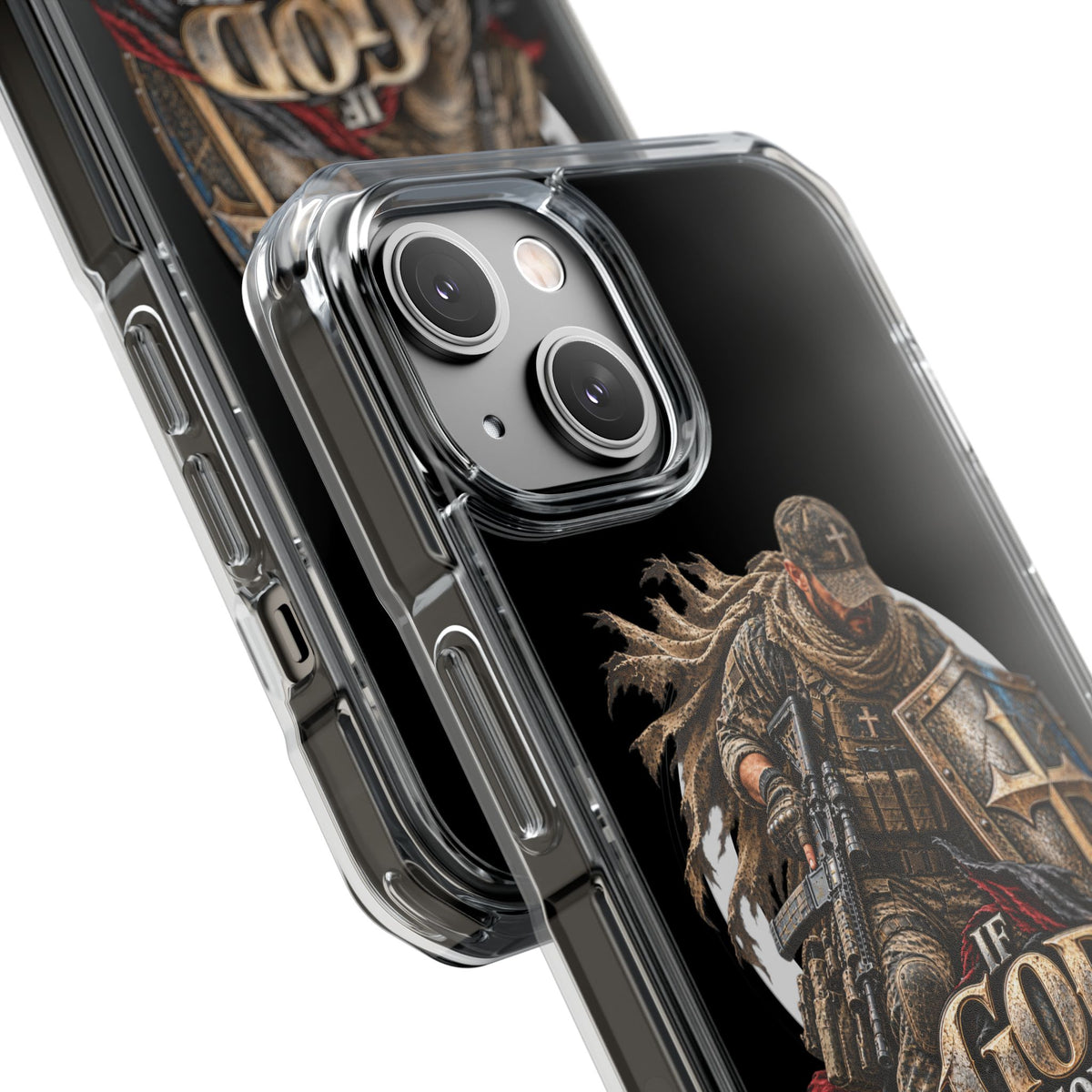 Phone Case – Christian Knight “If God Is for Us” Warrior Armor Design