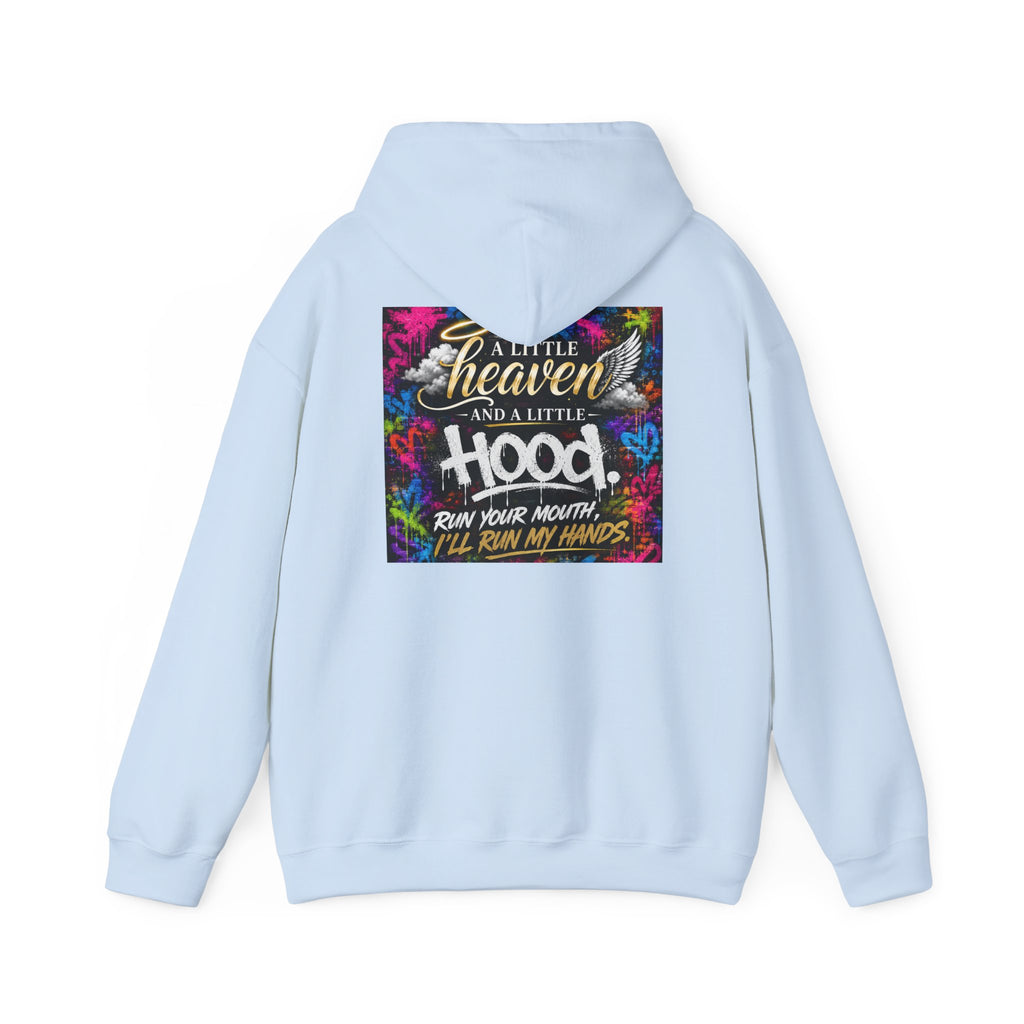 Christian in Progress hoodie | Faith graphic sweatshirt, colorful back print