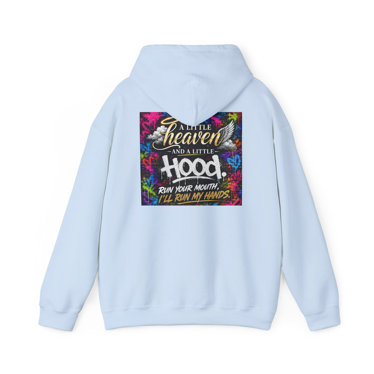 Christian in Progress hoodie | Faith graphic sweatshirt, colorful back print