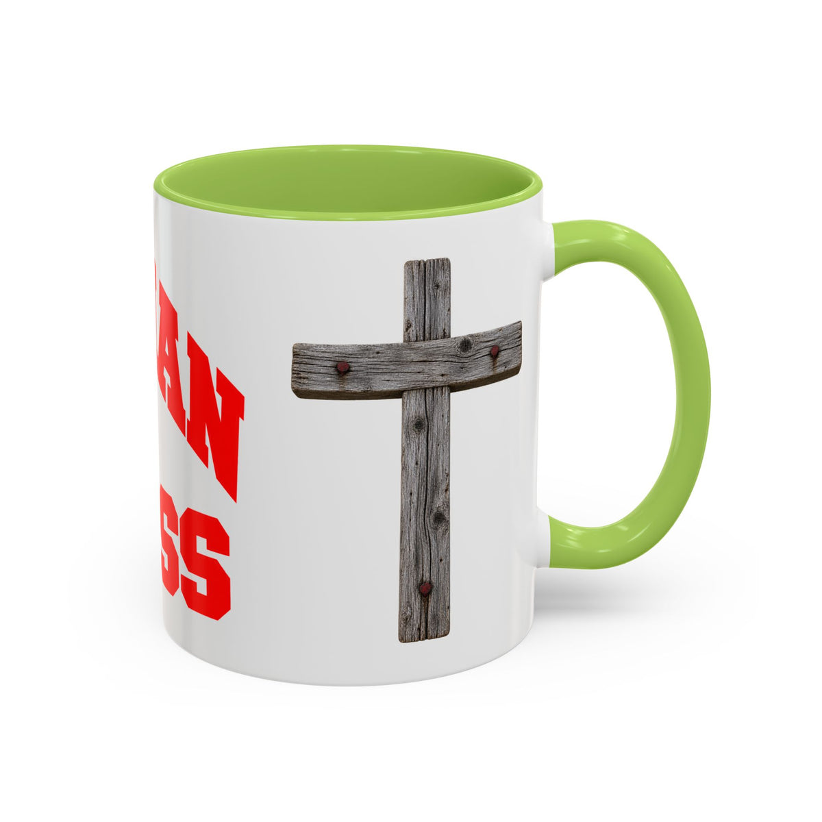 Christian “Christian in Progress” Cross Coffee Mug