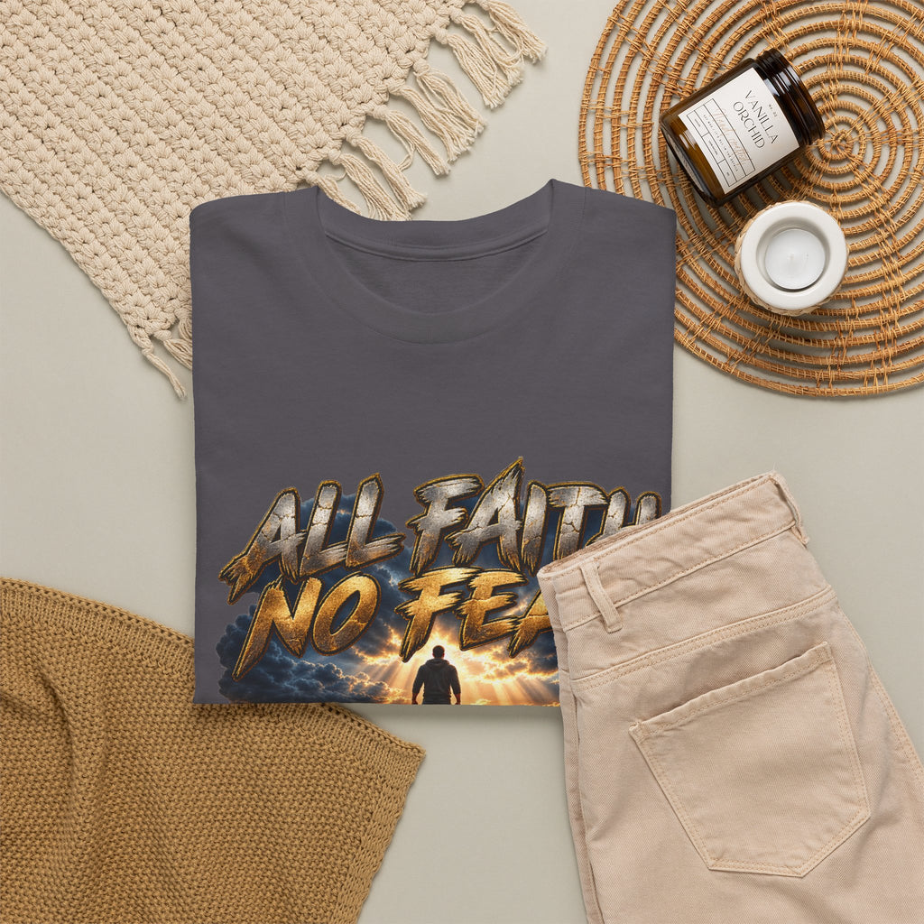 Faith No Fear Inspirational Graphic T-Shirt