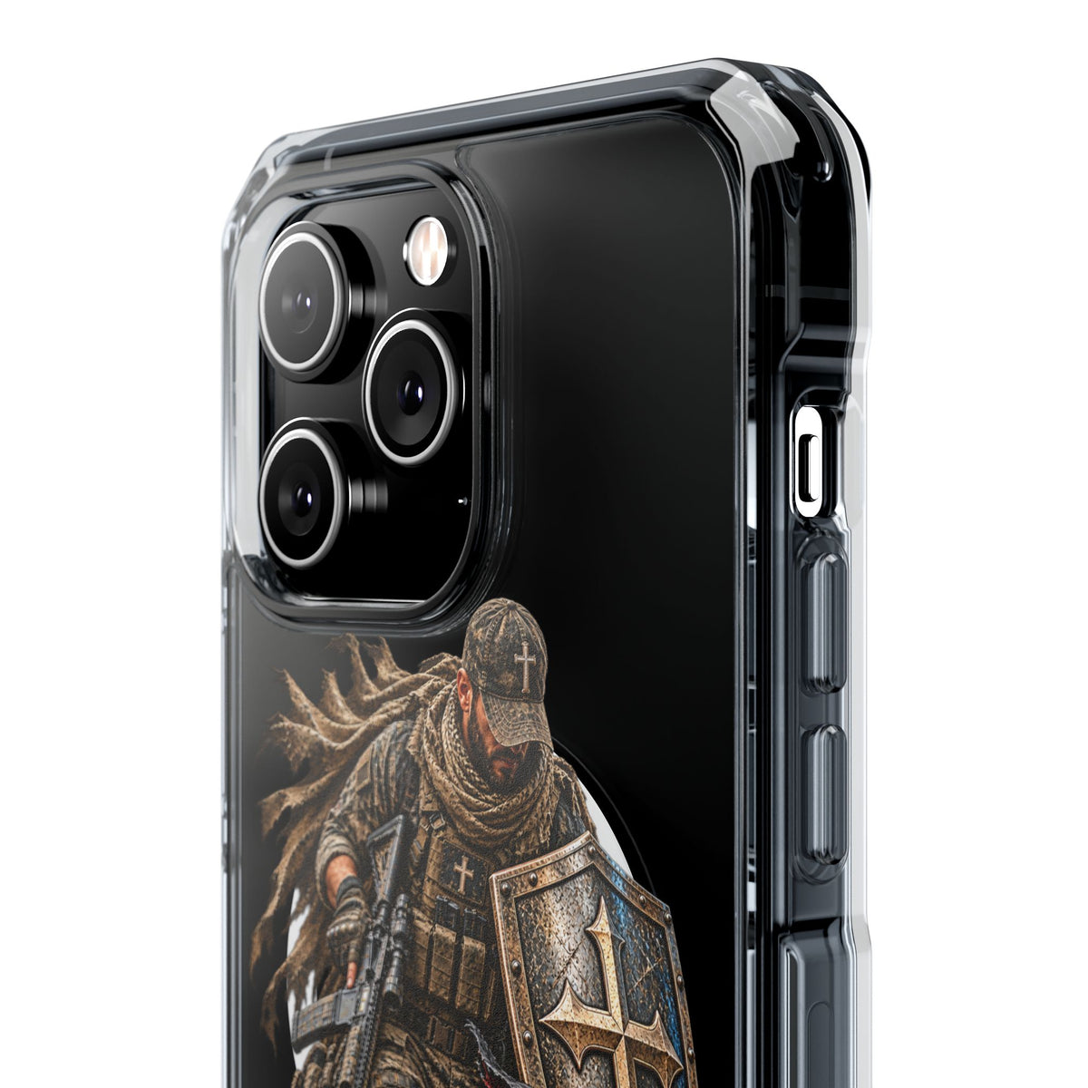 Phone Case – Christian Knight “If God Is for Us” Warrior Armor Design