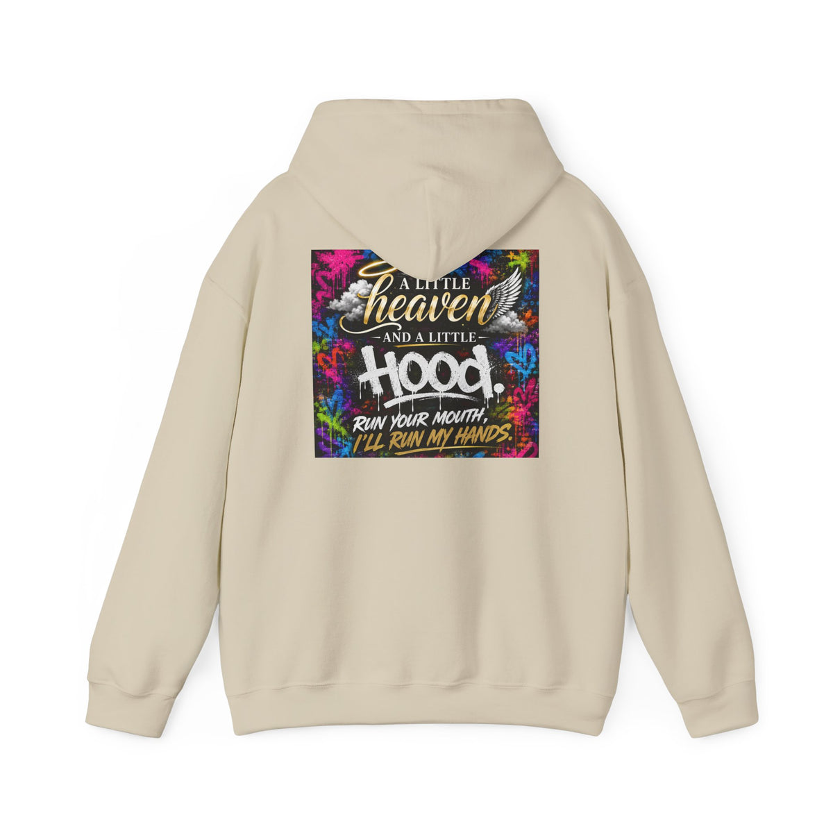 Christian in Progress hoodie | Faith graphic sweatshirt, colorful back print
