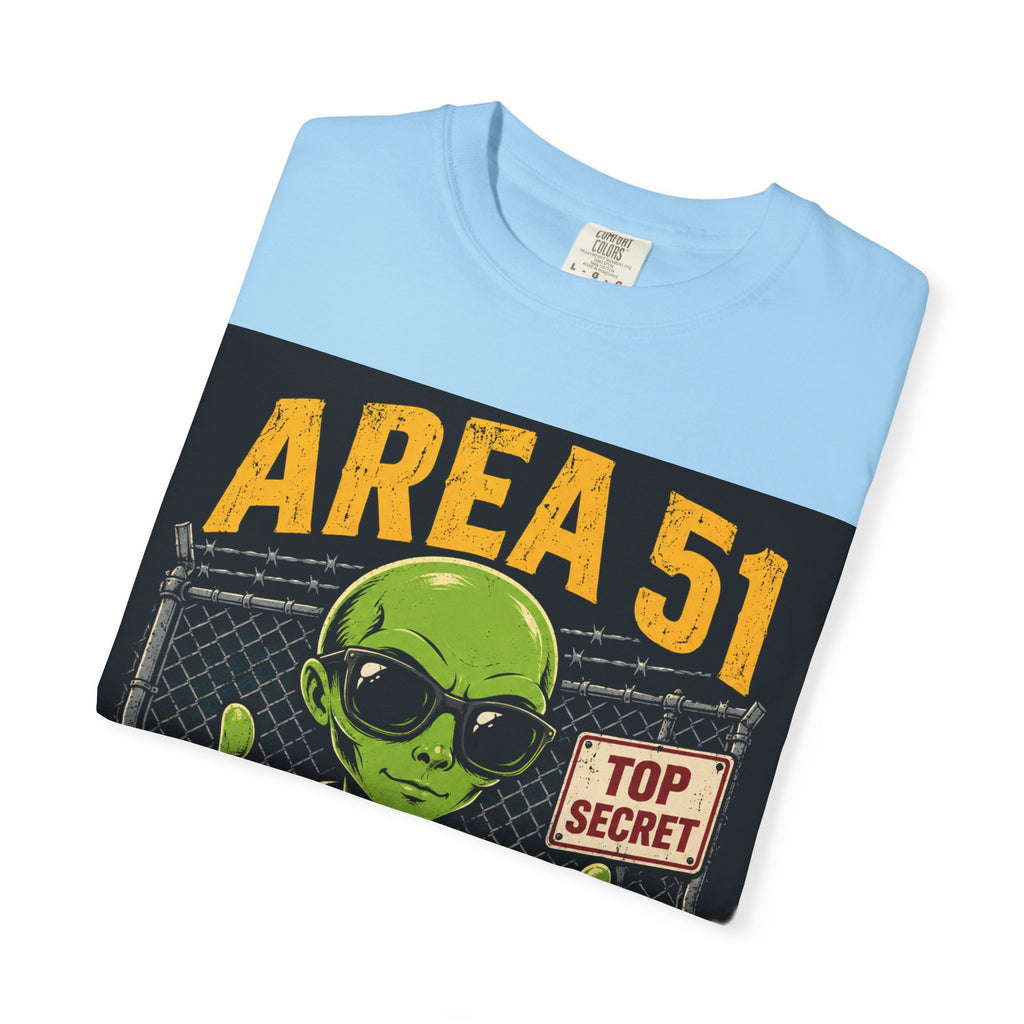 Area 51 Employee of the Month T-Shirt | Alien Thumbs Up Top Secret Design