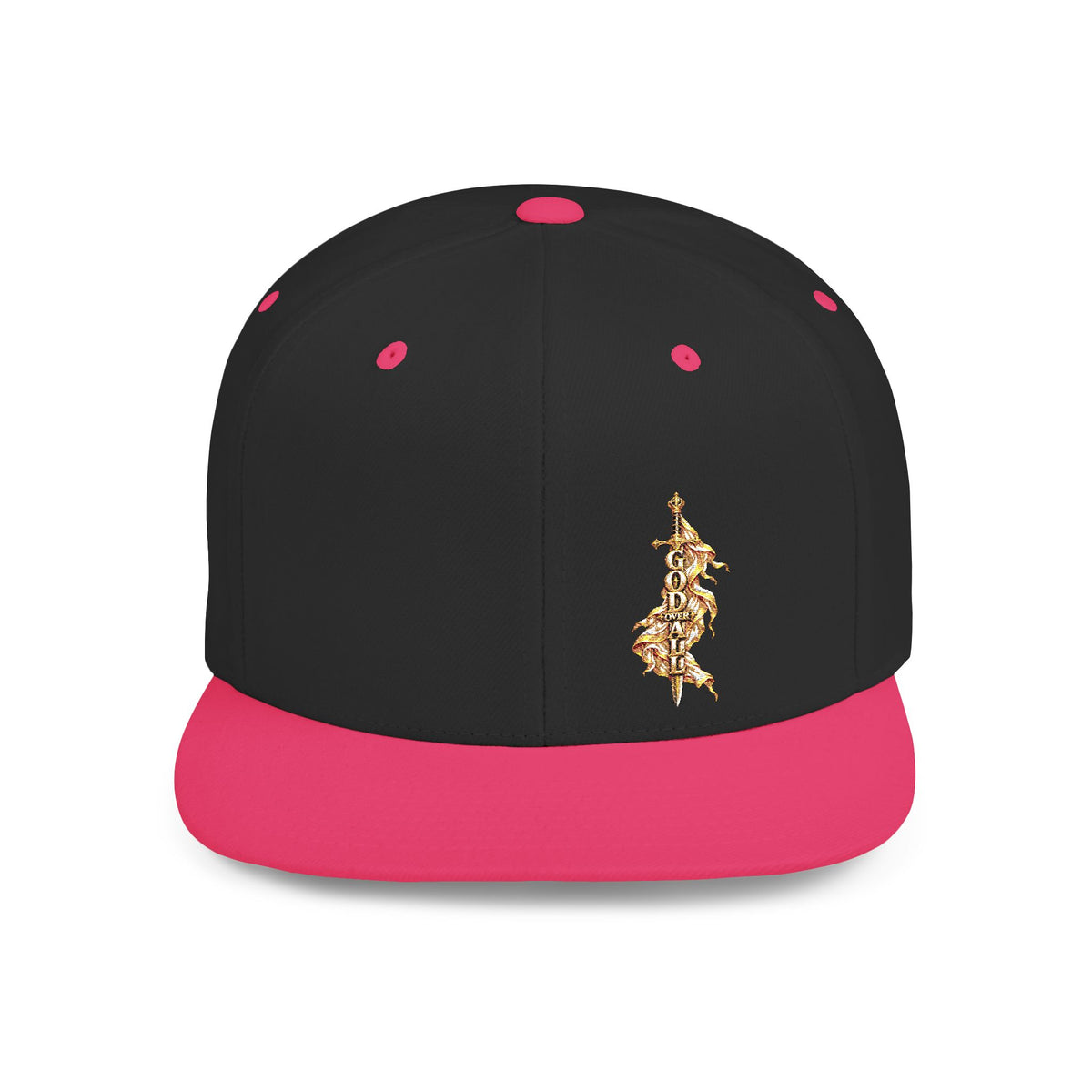 Gold Floral Snapback Hat