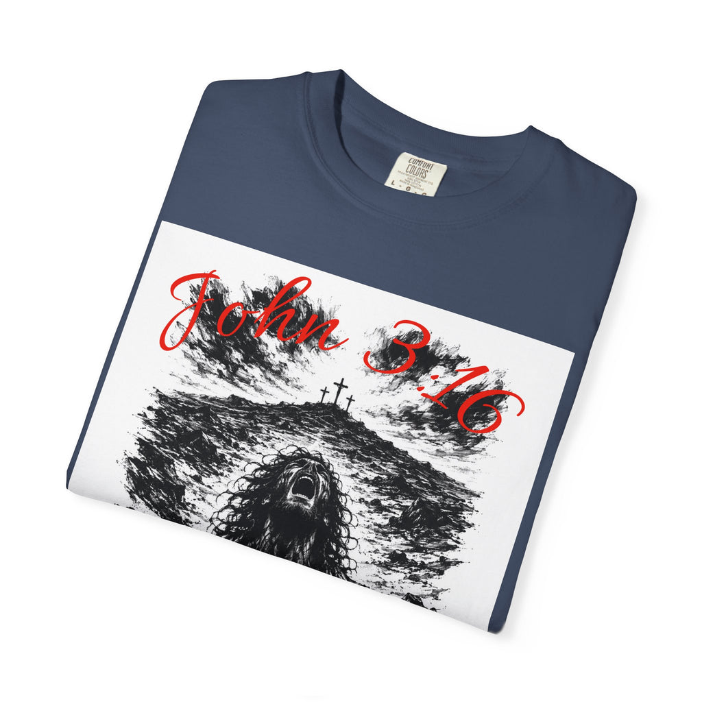 Grim Sea Creature T-shirt | Dark Gothic Illustration, Red Script Logo