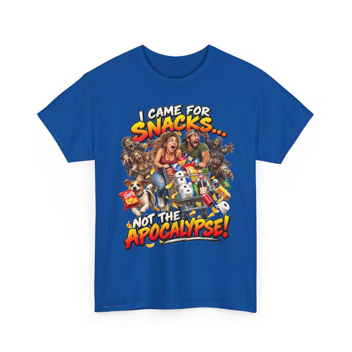 I Came for Snacks Not the Apocalypse Funny Apocalypse T-Shirt