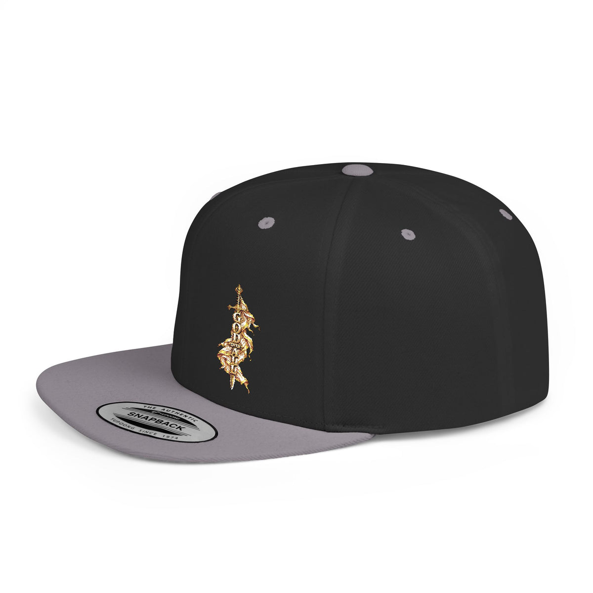 Gold Floral Snapback Hat
