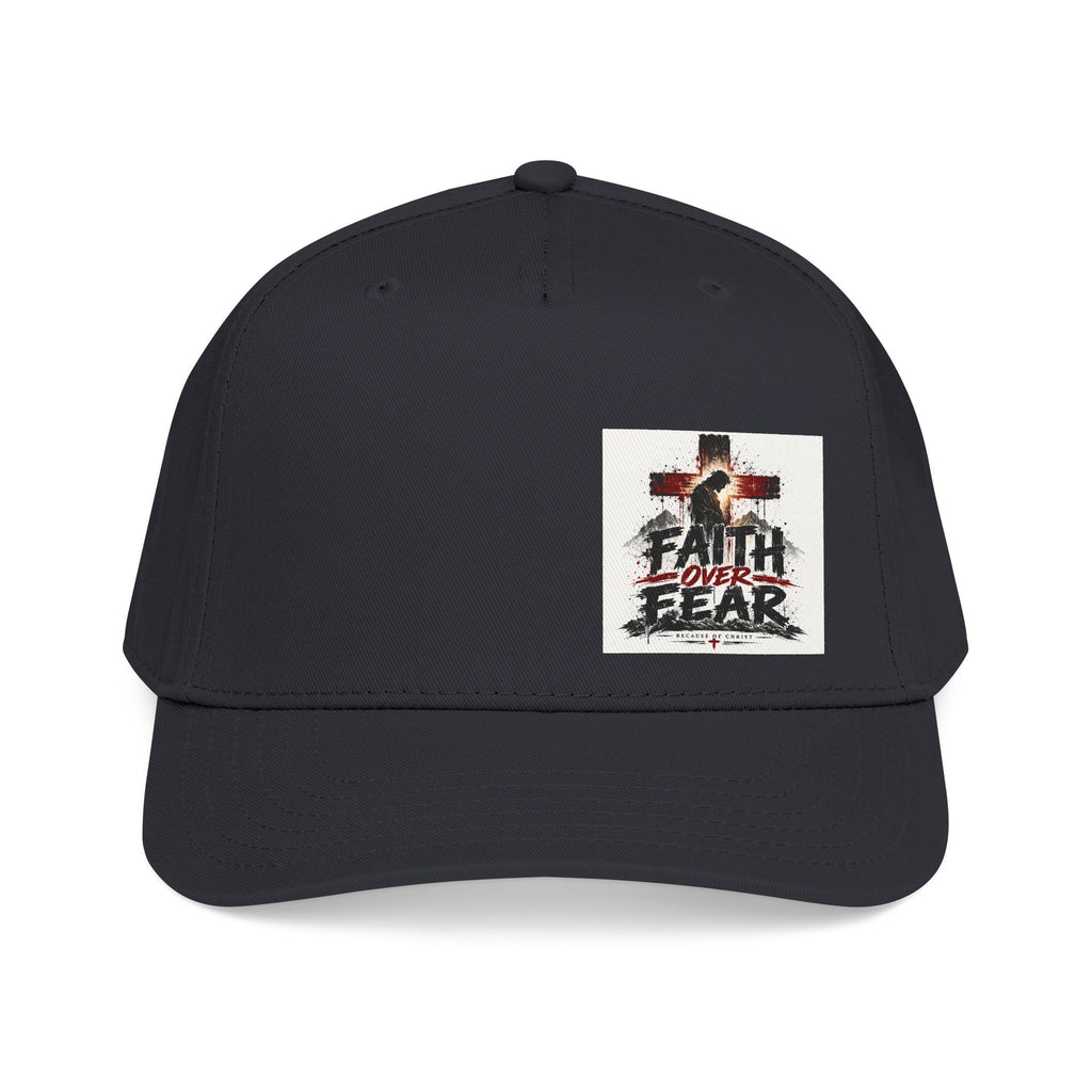 Faith Over Fear Baseball Cap — Christian Cross Inspirational Hat