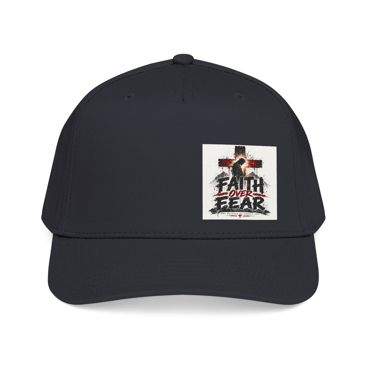 Faith Over Fear Baseball Cap — Christian Cross Inspirational Hat