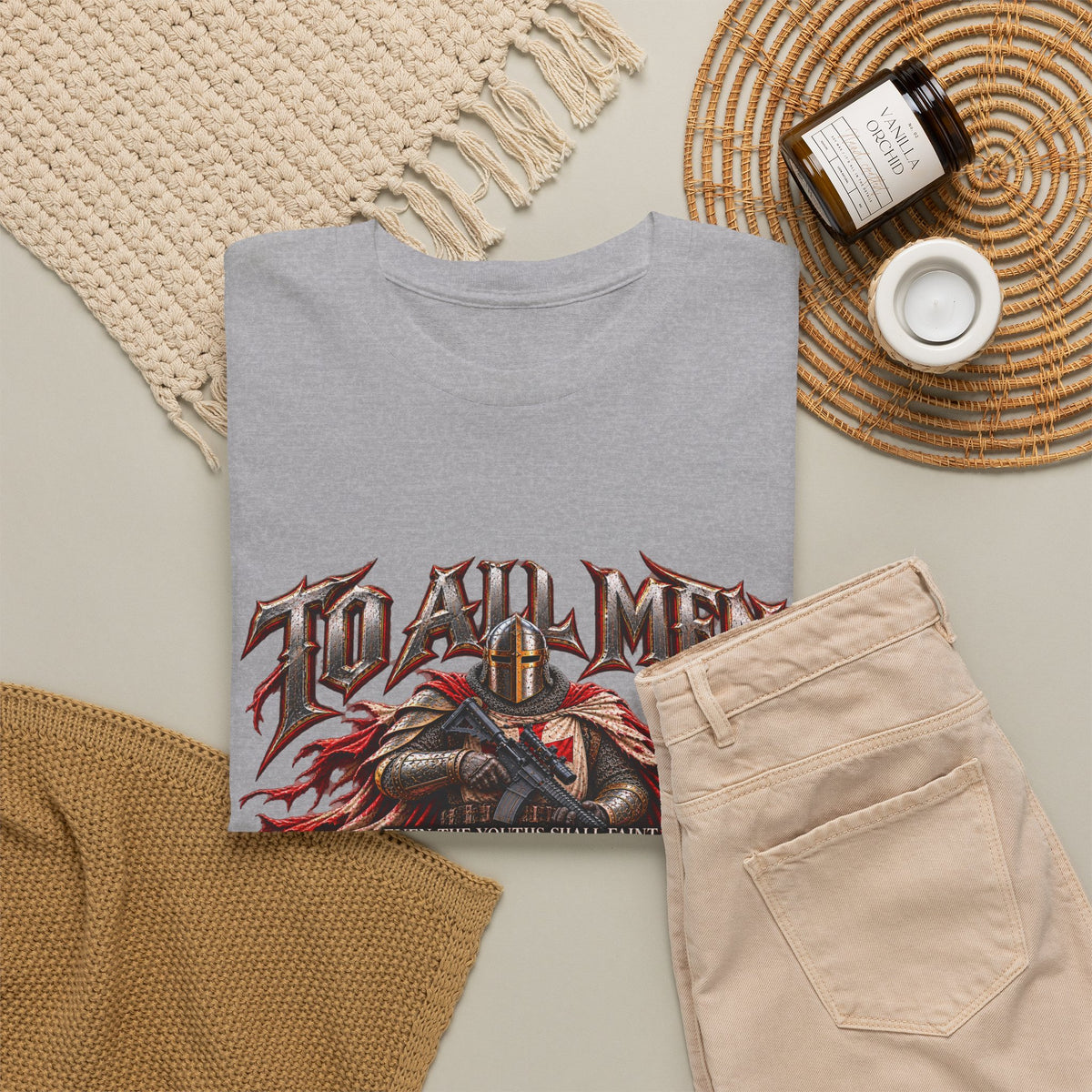To All Men — Isaiah 40 Christian Warrior T-Shirt