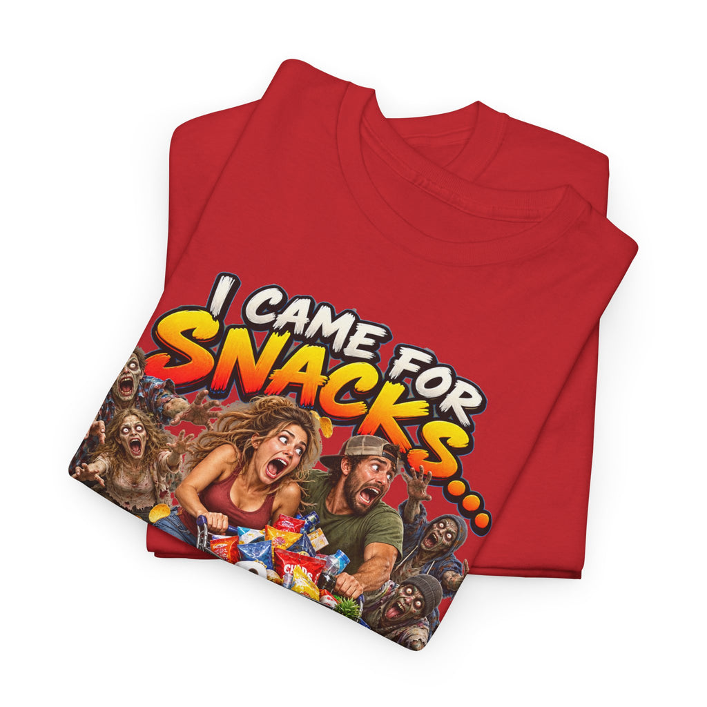 I Came for Snacks Not the Apocalypse Funny Apocalypse T-Shirt