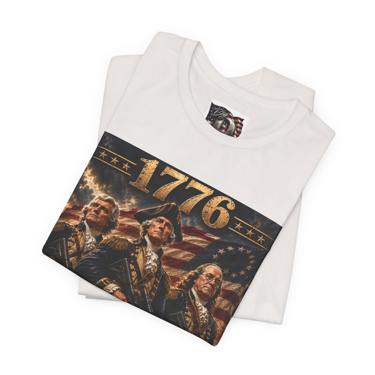 1776 Revolutionary Soldiers America First T-Shirt | Patriotic Independence Design