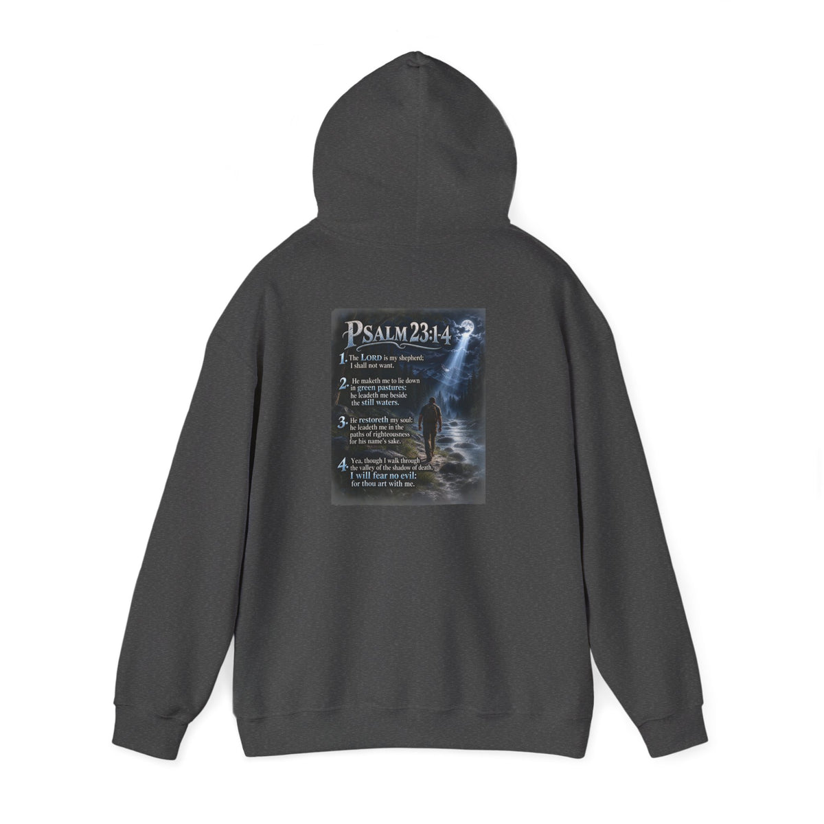 Psalm 23:1–4 Moonlit Scripture Hoodie