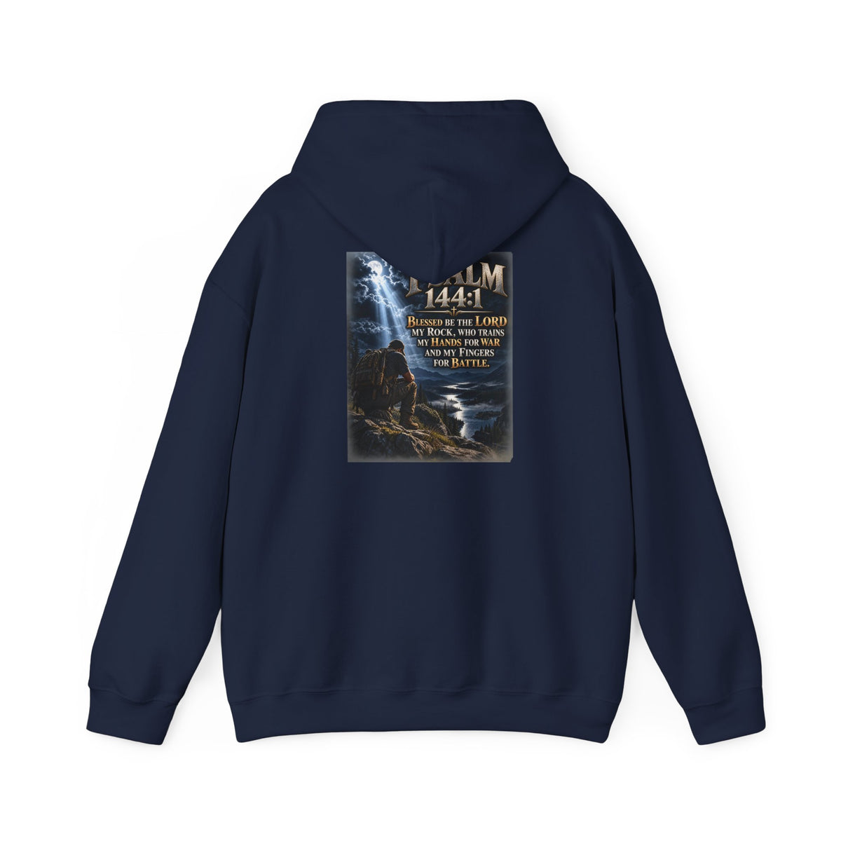 Psalm 144:1 Christian Scripture Hoodie