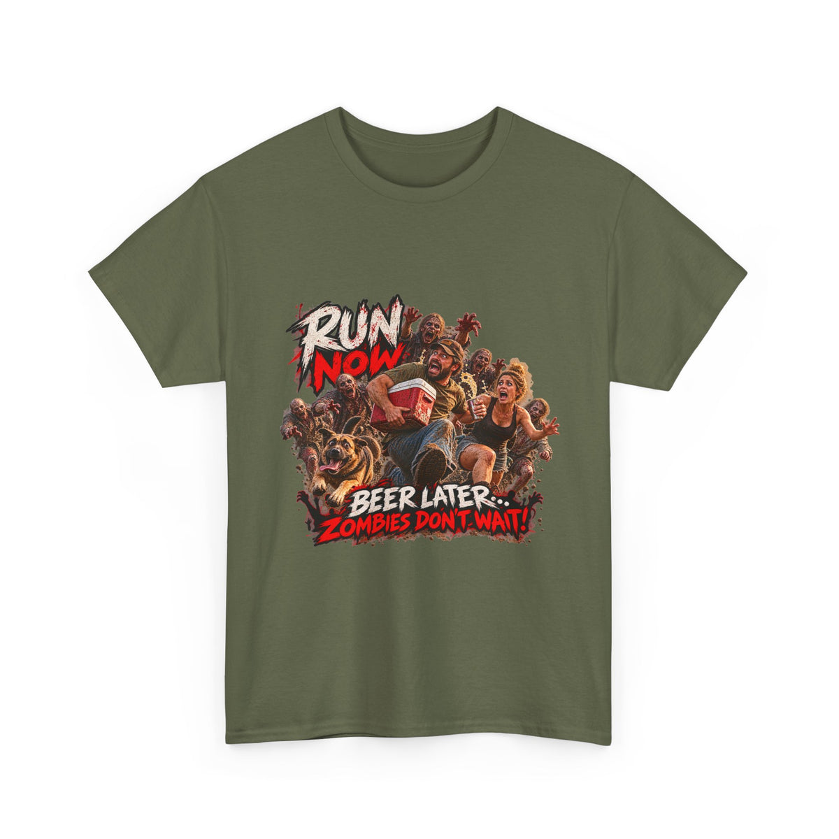 Run Now, Beer Later Zombie Run T-Shirt