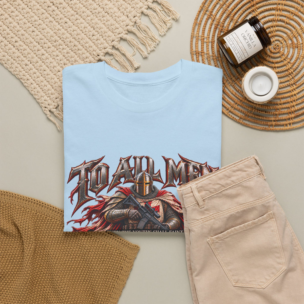 To All Men — Isaiah 40 Christian Warrior T-Shirt