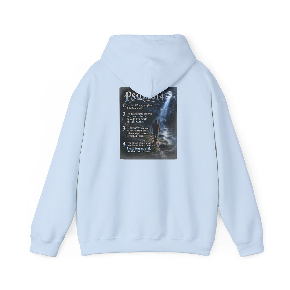 Psalm 23:1–4 Moonlit Scripture Hoodie