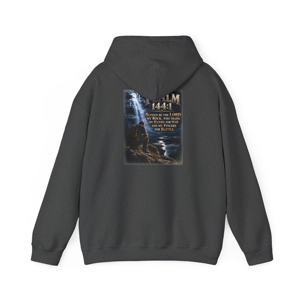 Psalm 144:1 Christian Scripture Hoodie