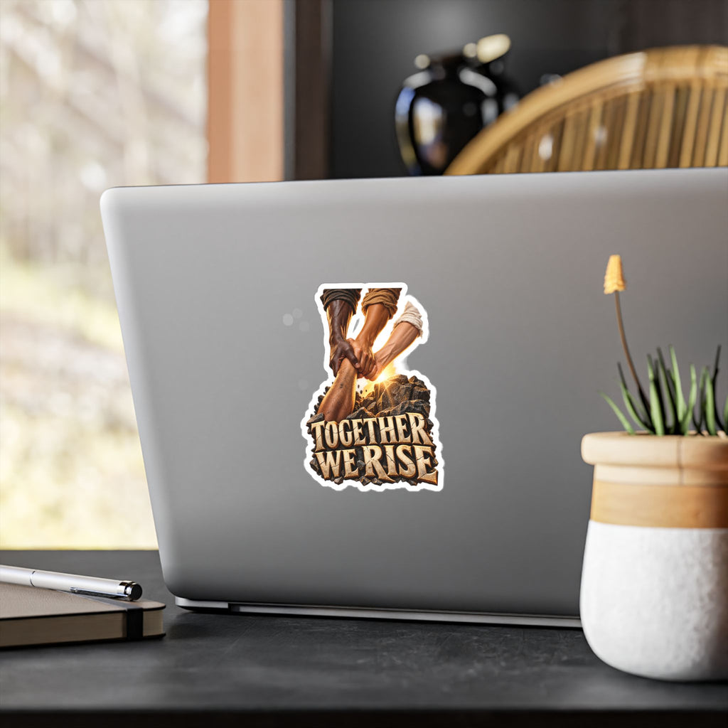 Together We Rise Inspirational Decal, Unity Vinyl Sticker