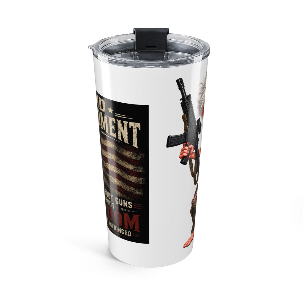 Second Amendment 20oz Tumbler Patriotic Gun Rights Travel Cup