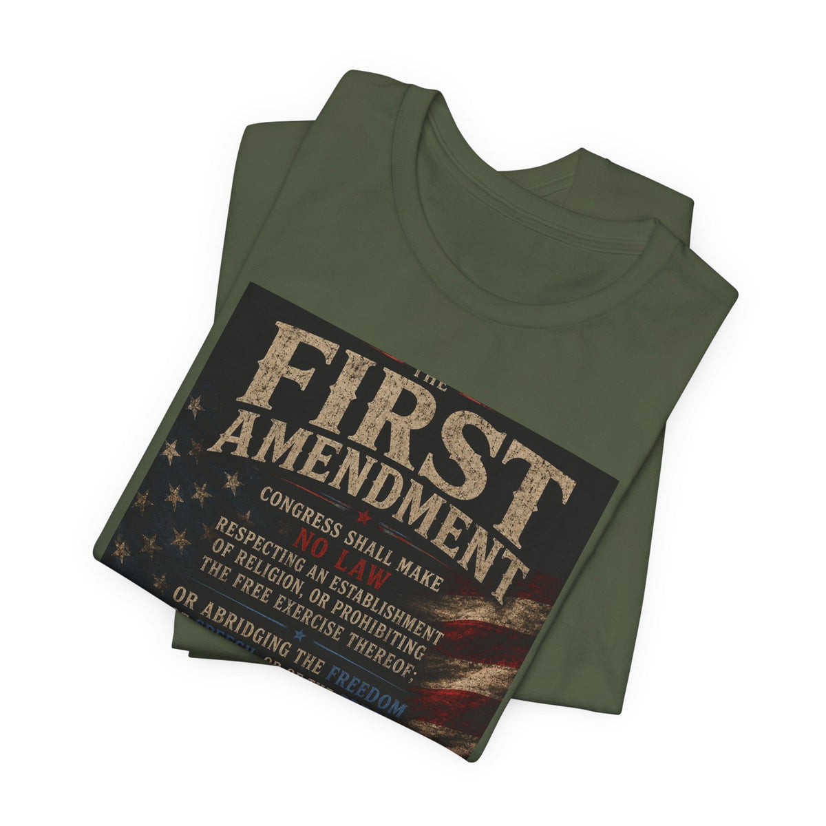 First Amendment Text Tee | Patriotic Constitution Shirt