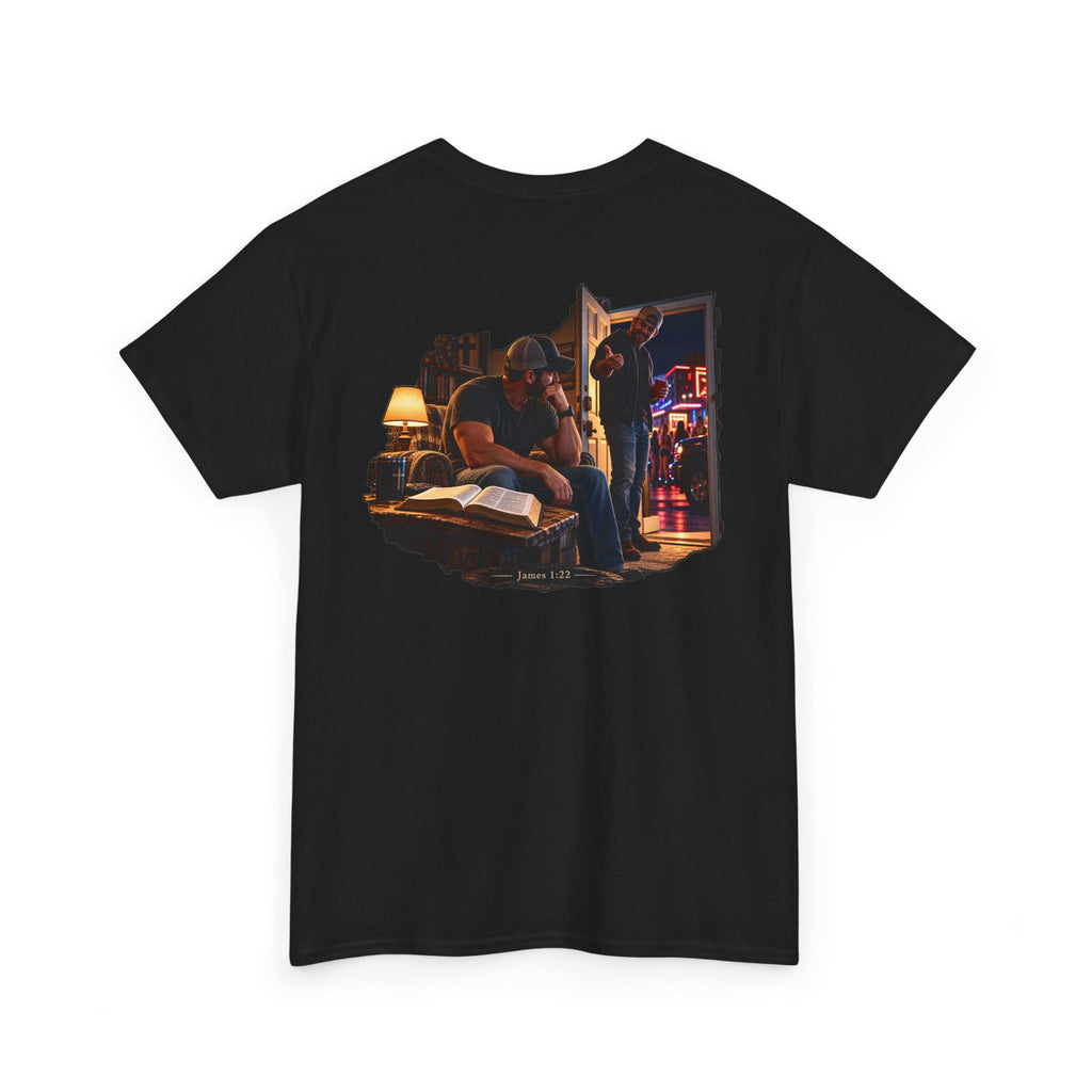 Faith at the Crossroads Christian Graphic T-Shirt