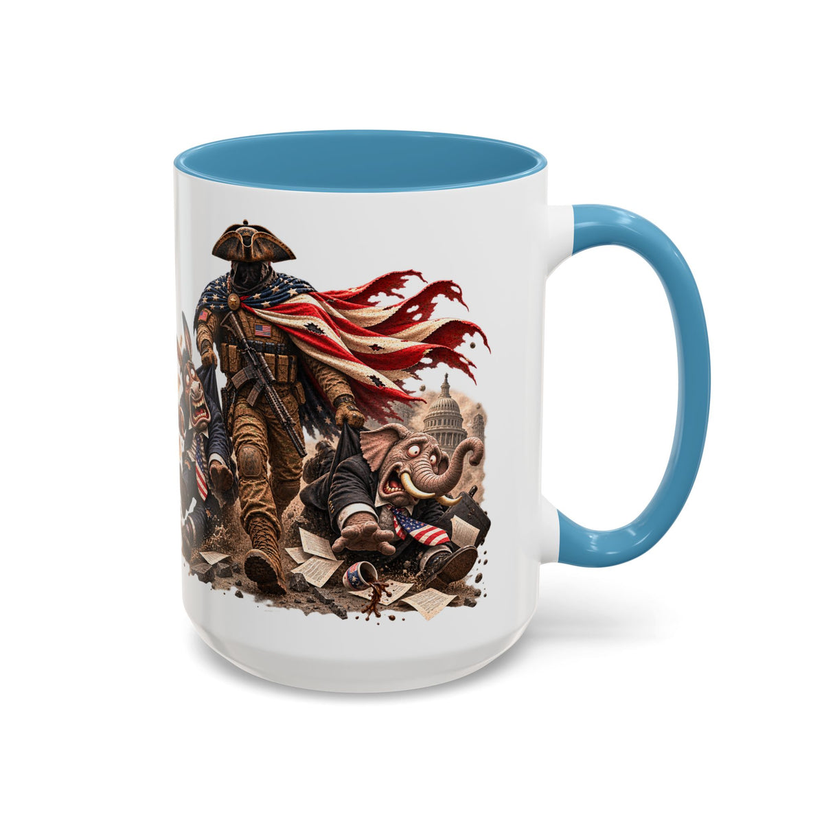 Lieutenant Patriot Political Satire 15oz Coffee Mug