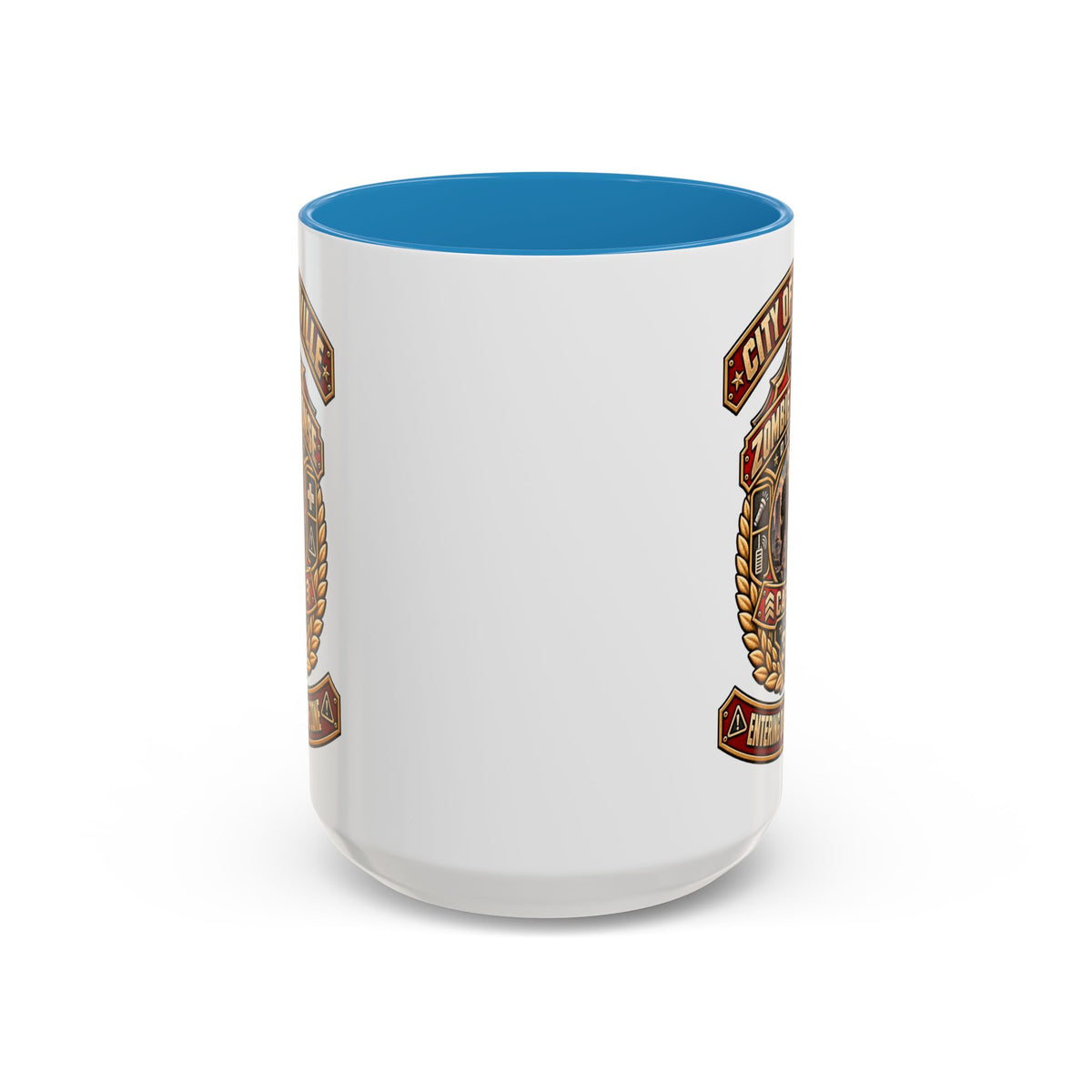 Retro Red Accent Coffee Mug