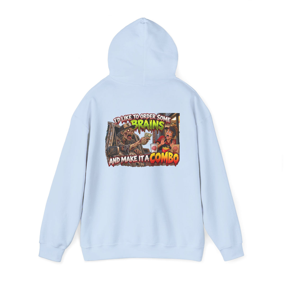 Brains Combo Meal — Officially Undead Zombie Hoodie