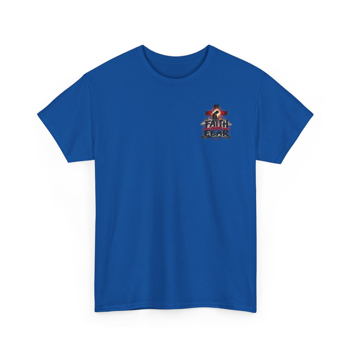 Christian Faith T-Shirt — "In the Name of the Lord" Cross & Scripture Graphic Tee