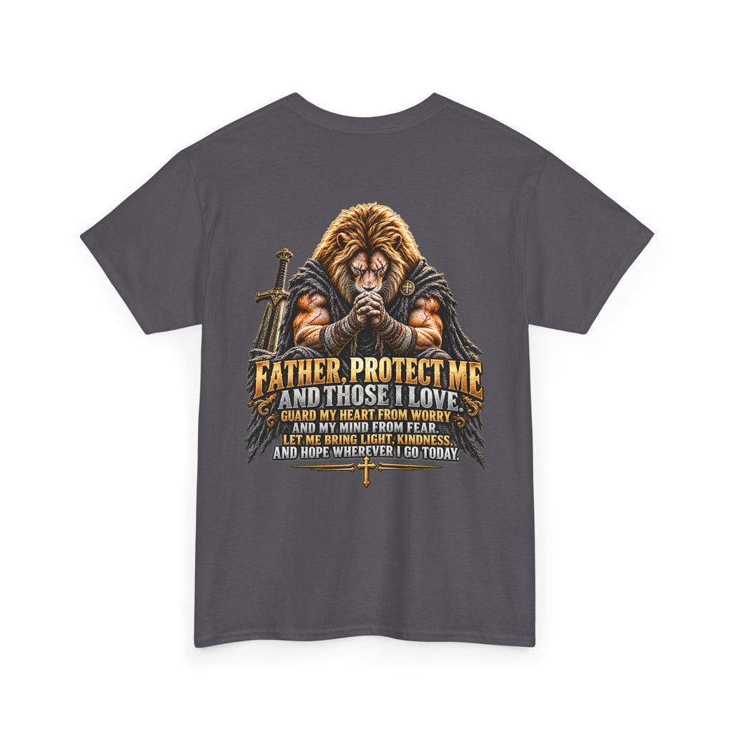 Father Protect Me Christian Lion Graphic Tee