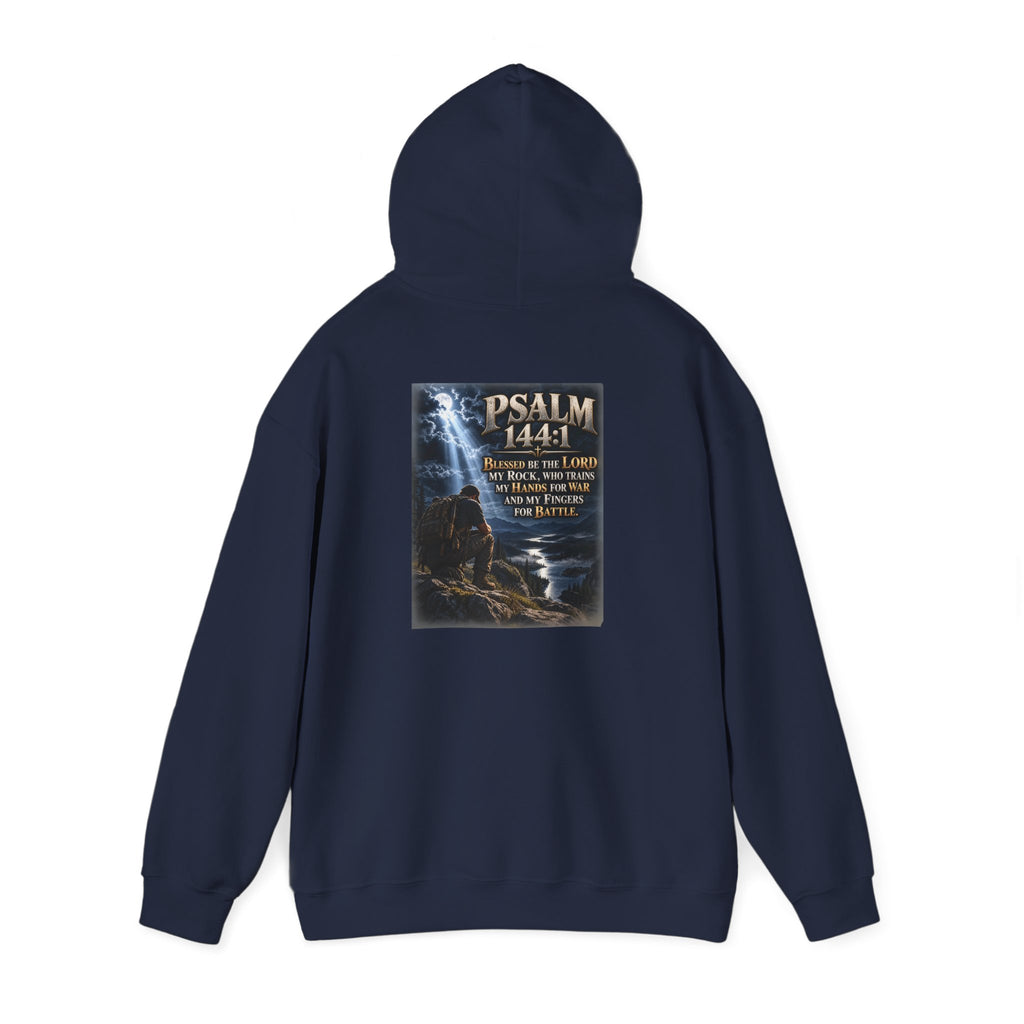 Psalm 144:1 Christian Scripture Hoodie