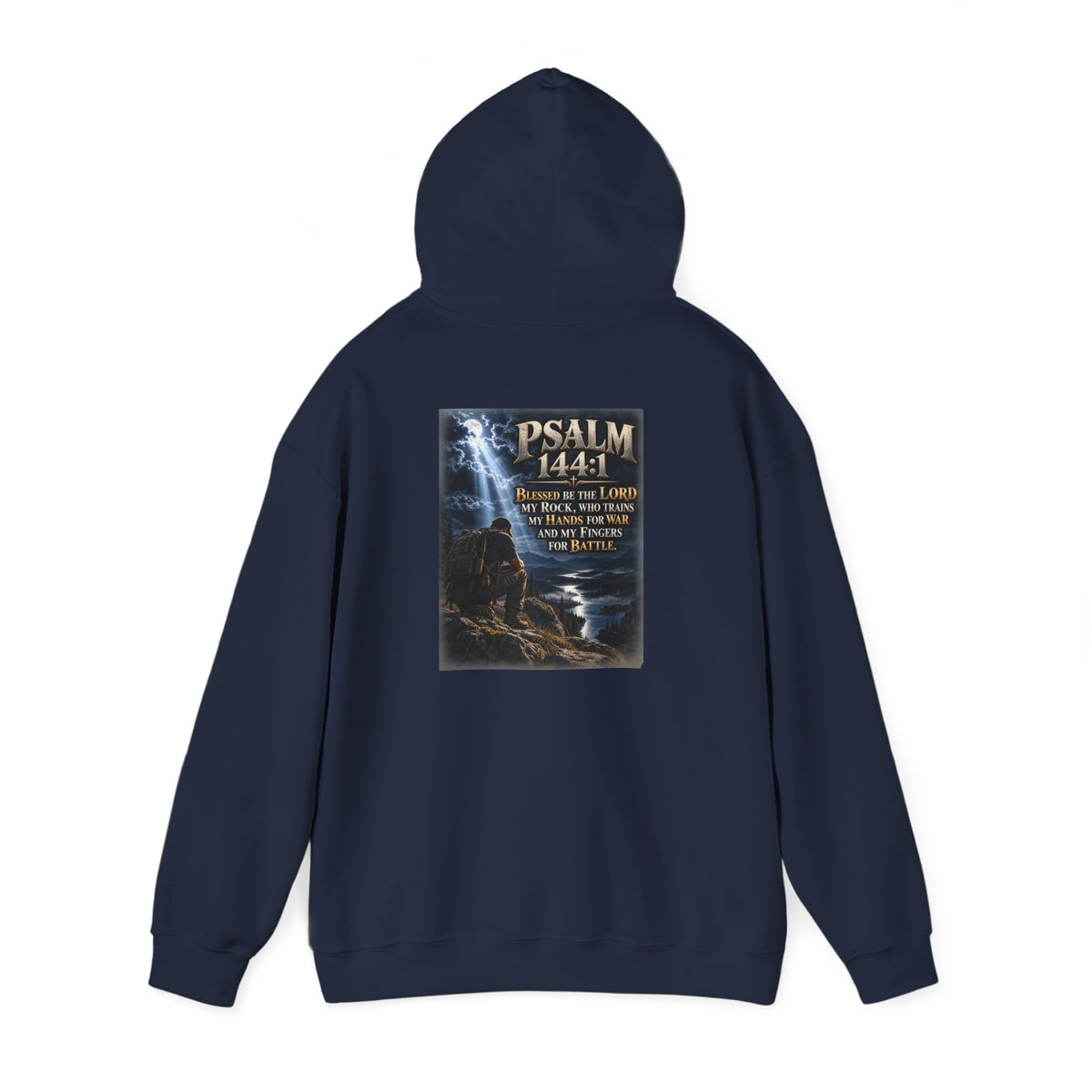 Psalm 144:1 Christian Scripture Hoodie