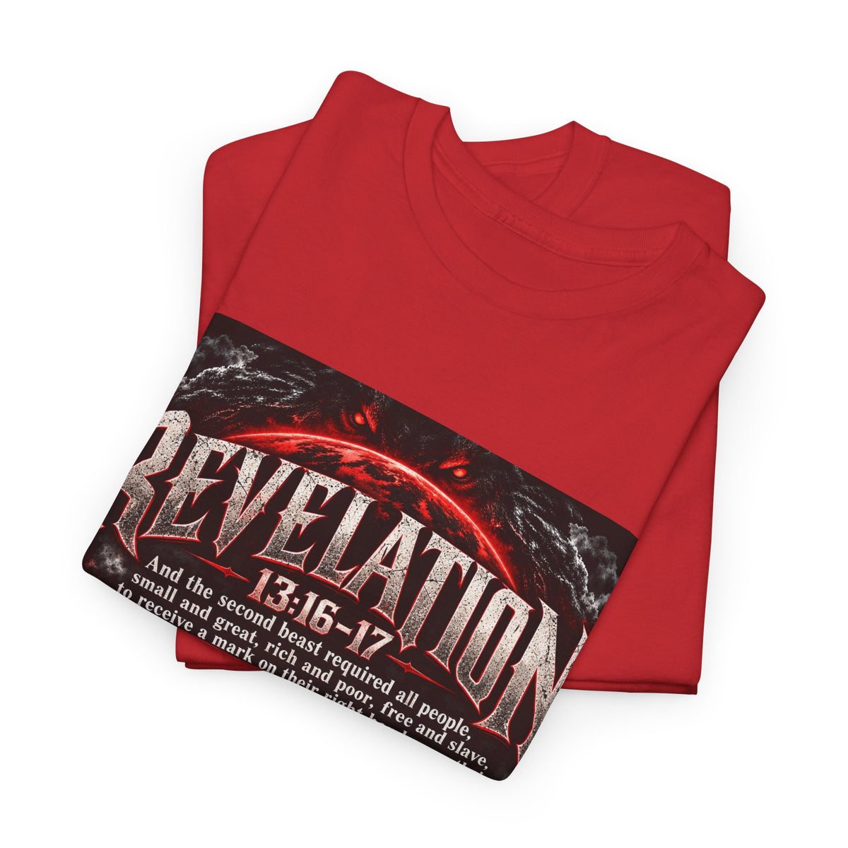 Revelation 13:16-17 Christian Apocalypse Graphic T-Shirt