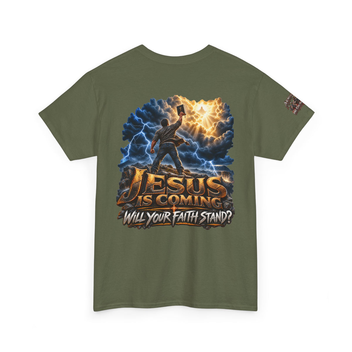 Jesus Is Coming T-Shirt — "Will Your Faith Stand?" Christian Faith Graphic Tee