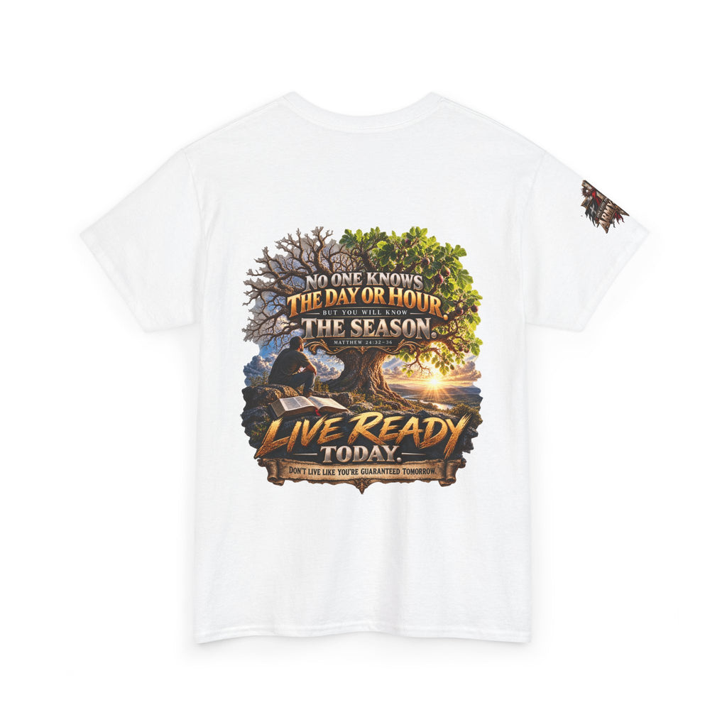 Minimal Cross T-Shirt — Small Chest Christian Cross Tee