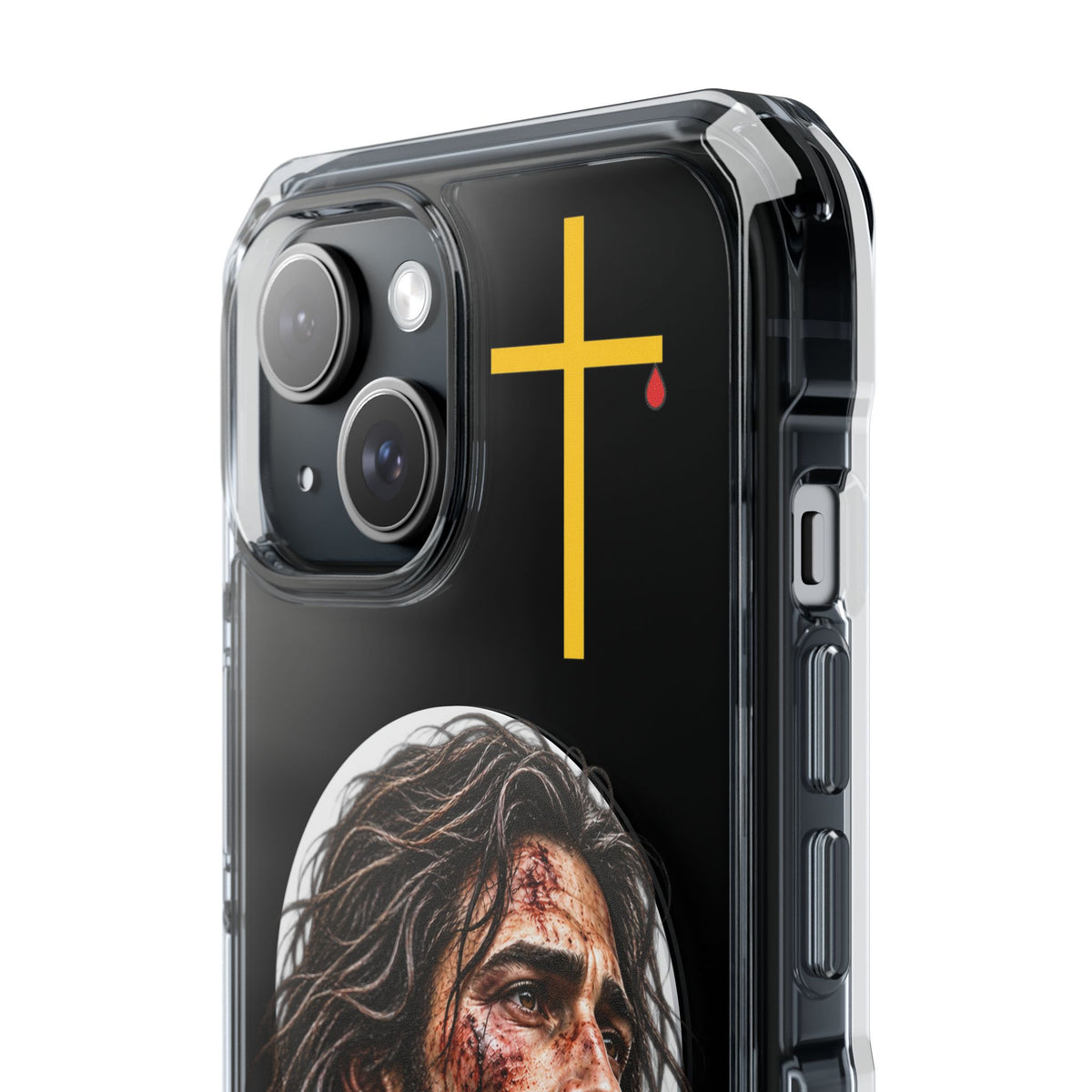 Jesus Cross Magnetic Clear Phone Case