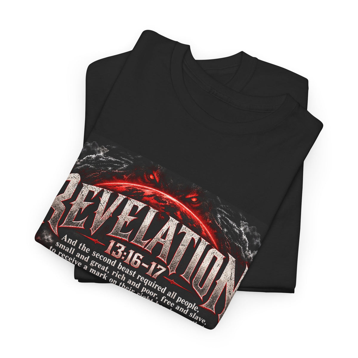 Revelation 13:16-17 Christian Apocalypse Graphic T-Shirt