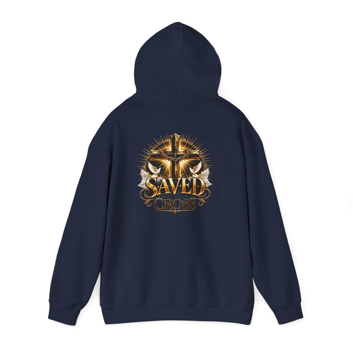 Faith Over Fear Christian Hoodie – Faithful Savior Cross Design