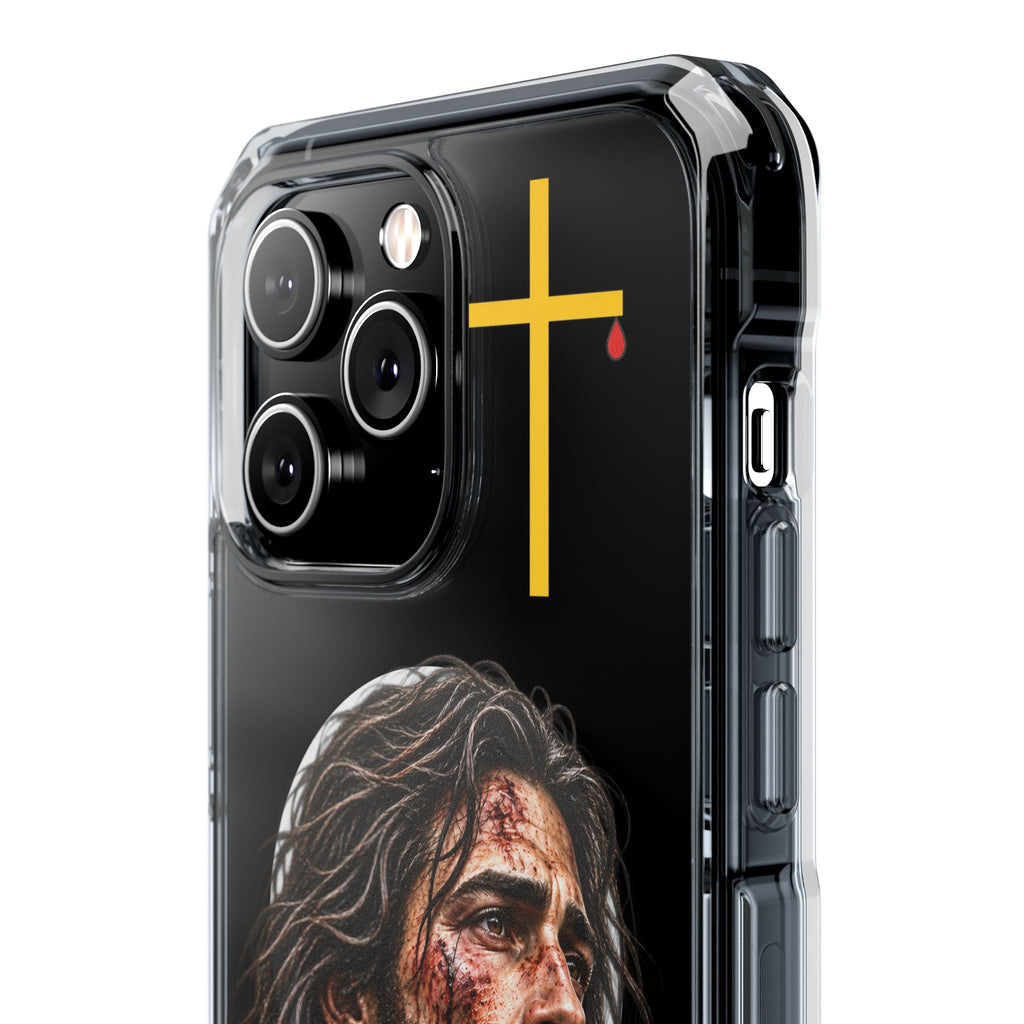Jesus Cross Magnetic Clear Phone Case