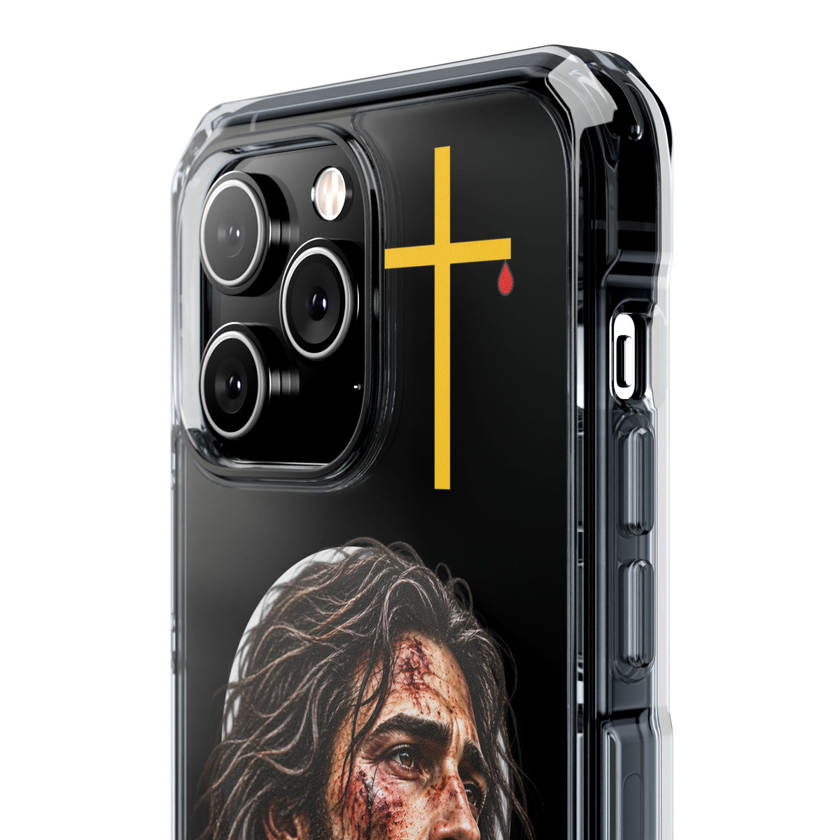 Jesus Cross Magnetic Clear Phone Case