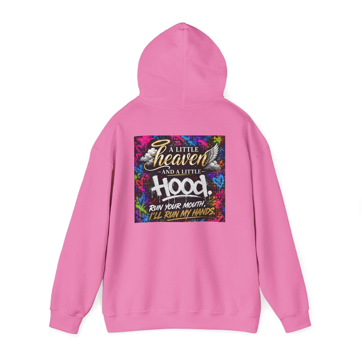 Christian in Progress hoodie | Faith graphic sweatshirt, colorful back print