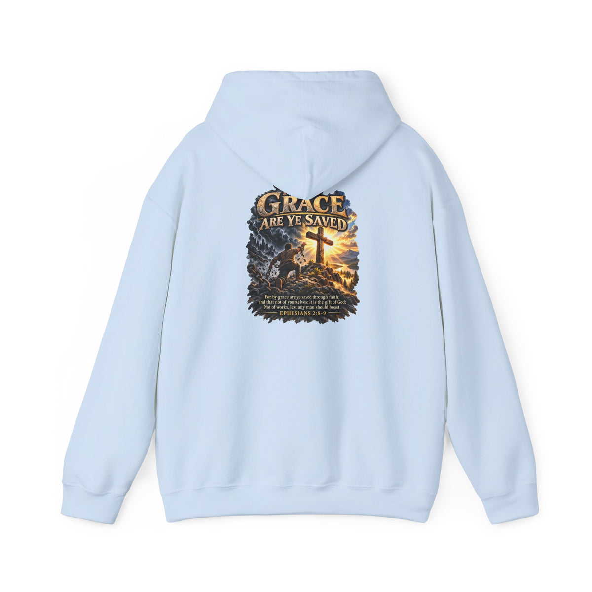 Saved by Grace — Ephesians 2:8–9 Christian Hoodie