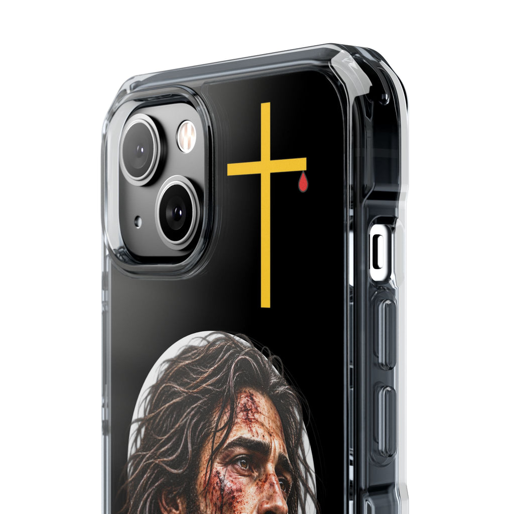 Jesus Cross Magnetic Clear Phone Case
