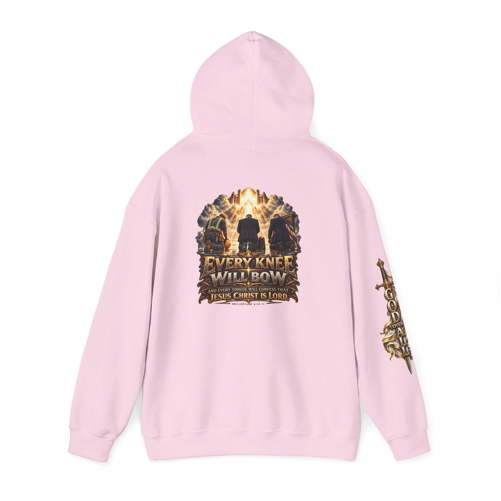 Every Knee Will Bow Hoodie — Christian Faith Graphic Pullover